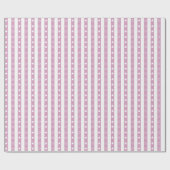 Striptes Star Pattern rosa Wrapping Paper Roll Geschenkpapier (Flach)