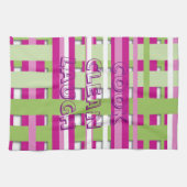 Striptes Teetuch - Persönlich gestalten Handtuch (Horizontal)