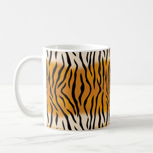 Striptes Tigermuster Kaffeetasse (Links)