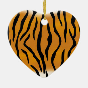 Striptes Tigermuster Keramikornament