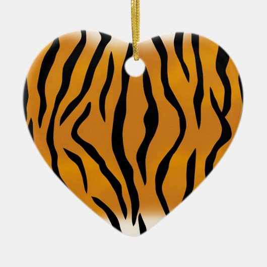 Striptes Tigermuster Keramikornament (Vorne)