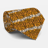 Striptes Tigermuster Krawatte (Gerollt)