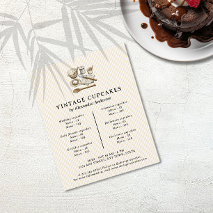 Striptes Vintages Kochgeschirr Flyer