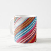 Striptes Wollgewebe: gemütlich, stilvoll Kaffeetasse (Vorderseite Links)