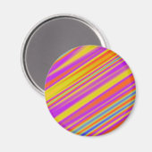 Stripy Abstrakt Magnet (Vorderseite/Rückseite)