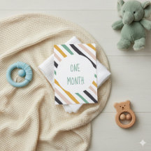 Stripy Baby Milestone Cards