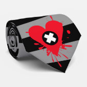 Stripy Paint Spritzer Krawatte (Gerollt)