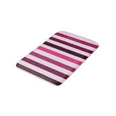 Stripy Red Pink Bath Mat Badematte (Schrägansicht)