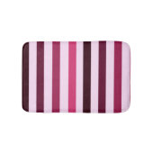 Stripy Red Pink Bath Mat Badematte (Vorderseite)
