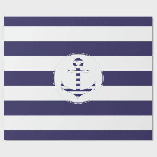 Stripy Seeanker Geschenkpapier (Flach)