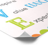 STRIVE Akronym Klasse Wachstum Mindset Poster (Ecke)