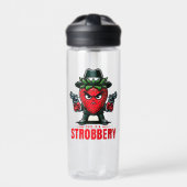 Stroberwasserflasche Trinkflasche (Vorderseite)