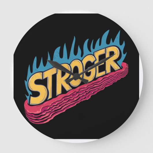 Stroger Große Wanduhr (Vorderseite)