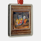 Stroh-bedeckter Vase Pauls Cezanne |, Silbernes Ornament (Rechts)