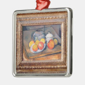 Stroh-bedeckter Vase Pauls Cezanne |, Silbernes Ornament (Links)