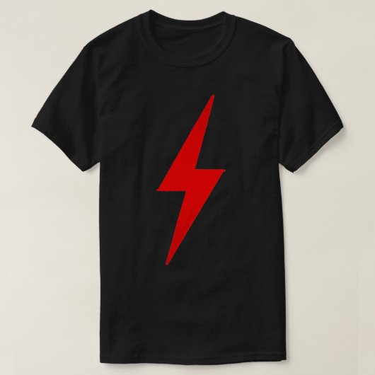 Stroh-Blitz-Pinselstrich Graphic Red T-Shirt (Design vorne)