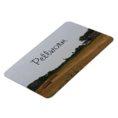 Strohballen Erntezeit auf Pellworm Magnet (Linke Seite)