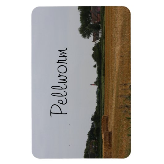 Strohballen Erntezeit auf Pellworm Magnet (Vertikal)