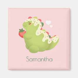 Strohbeer-Matcha-Dinosaurier Magnet