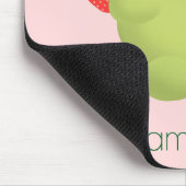Strohbeer-Matcha-Dinosaurier Mousepad (Ecke)