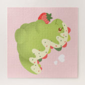 Strohbeer-Matcha-Dinosaurier Puzzle (Horizontal)