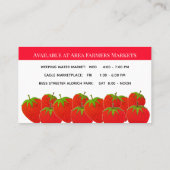 Strohbeerfarm Visitenkarte (Rückseite)