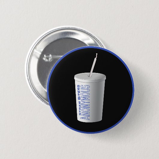 StrohBiters anonym Button (Vorne & Hinten)