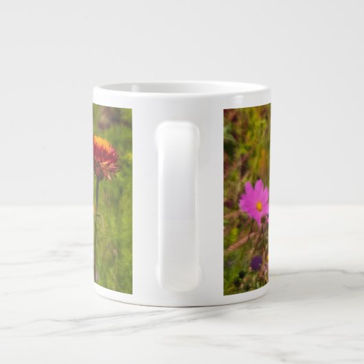 Strohblumen Jumbo-Tasse (Rückseite)
