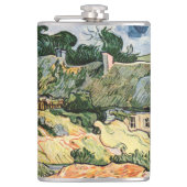 Strohdächer von Hütten in Cordevill Vincent van Go Flachmann (Vorderseite)