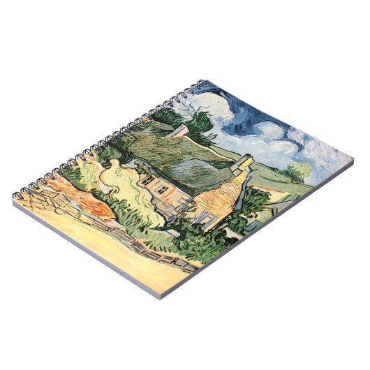 Strohdächer von Hütten in Cordevill Vincent van Go Notizblock (Linke Seite)