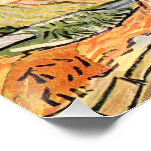 Strohdächer von Hütten in Cordevill Vincent van Go Poster (Ecke)