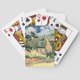 Strohdächer von Hütten in Cordevill Vincent van Go Spielkarten