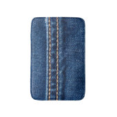 Strohdenim: Nähte Jeans Textur. Badematte (Vorderseite Vertikal)
