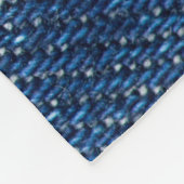 Strohdenim: Nähte Jeans Textur. Fleecedecke (Ecke)