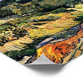 Strohgedeckte Hütten in Cordeville Van Gogh Poster (Ecke)