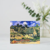 Strohgedeckte Hütten in Cordeville Van Gogh Postkarte (Stehend Vorderseite)