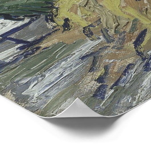 Strohgedeckte Hütten in Cordeville Vincent Van Gog Poster (Ecke)