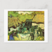 Strohgedeckte Hütten in Jorgus, Van Gogh Fine Art Postkarte (Vorderseite)