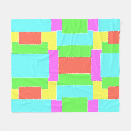 Strohgeflecht Fleecedecke (Vorderseite (Horizontal))