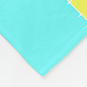 Strohgeflecht Fleecedecke (Ecke)