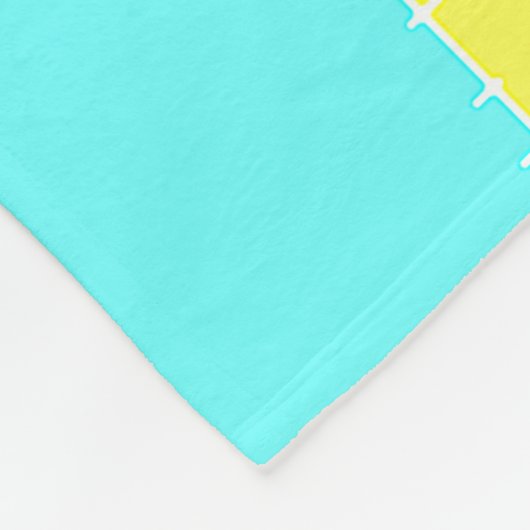 Strohgeflecht Fleecedecke (Ecke)