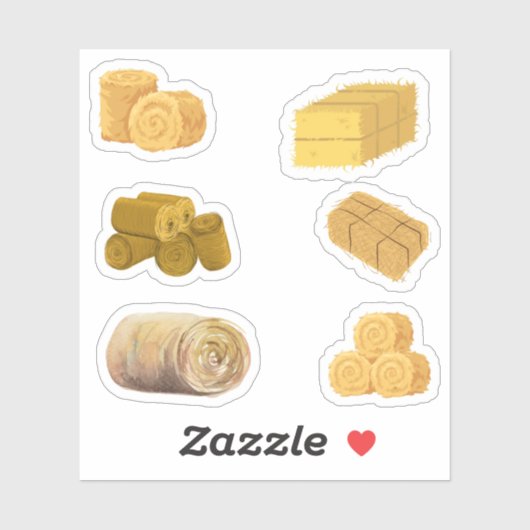 Strohhalm Aufkleber (Blatt)