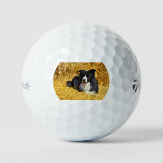 Strohhalm mit Buchstaben BC Golfball (Vorderseite)