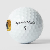 Strohhalm mit Buchstaben BC Golfball (Logo)