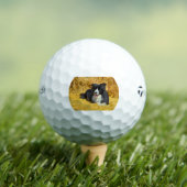 Strohhalm mit Buchstaben BC Golfball (Insitu T-Shirt)
