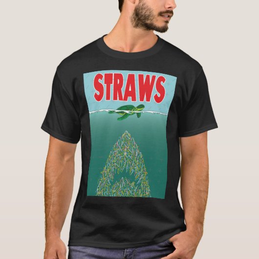 Strohhalme retro T-Shirt (Vorderseite)