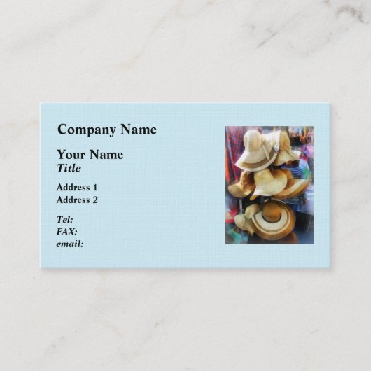 Strohhasen Visitenkarte (Vorderseite)