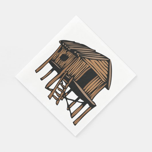 Strohhaus Serviette (Ecke)