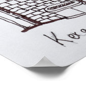 Strohhäuser, Kerascoet | Bretagne, Frankreich Poster (Ecke)