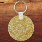 StrohHintergrund Schlüsselanhänger (Vorderseite)